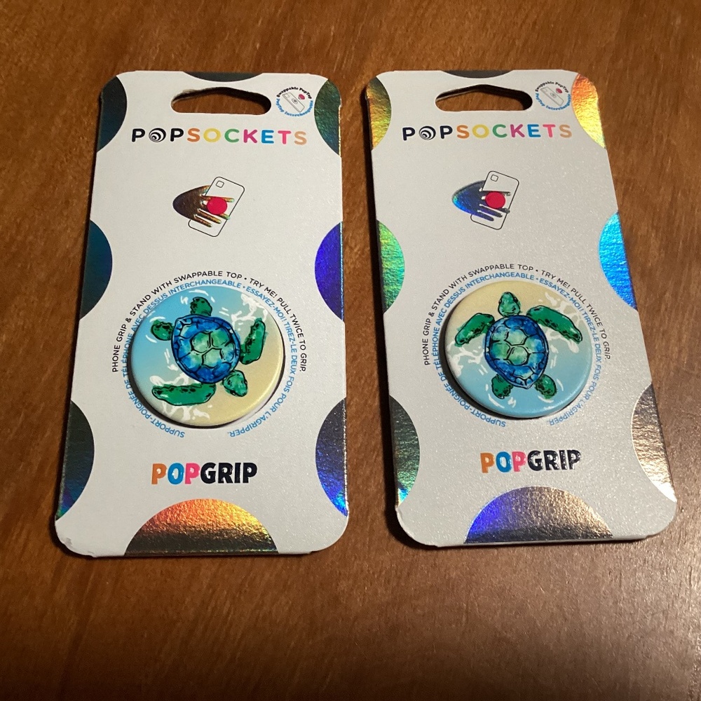 Popsockets Popgrip Bundle Phone Grip & Stand with Swappable Top NEW